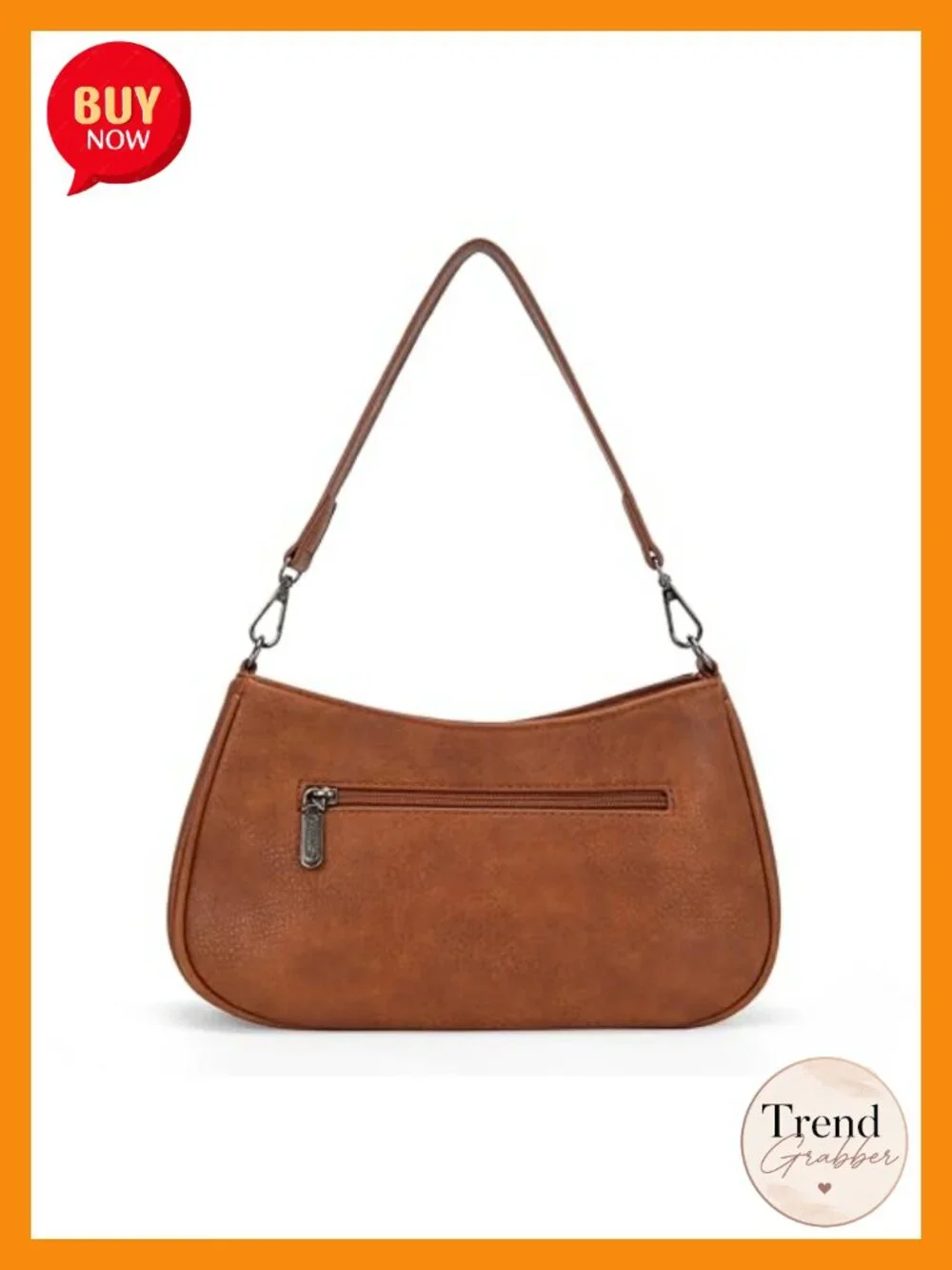 Aztec Print Faux Leather Hobo Bag with Detachable Crossbody Strap